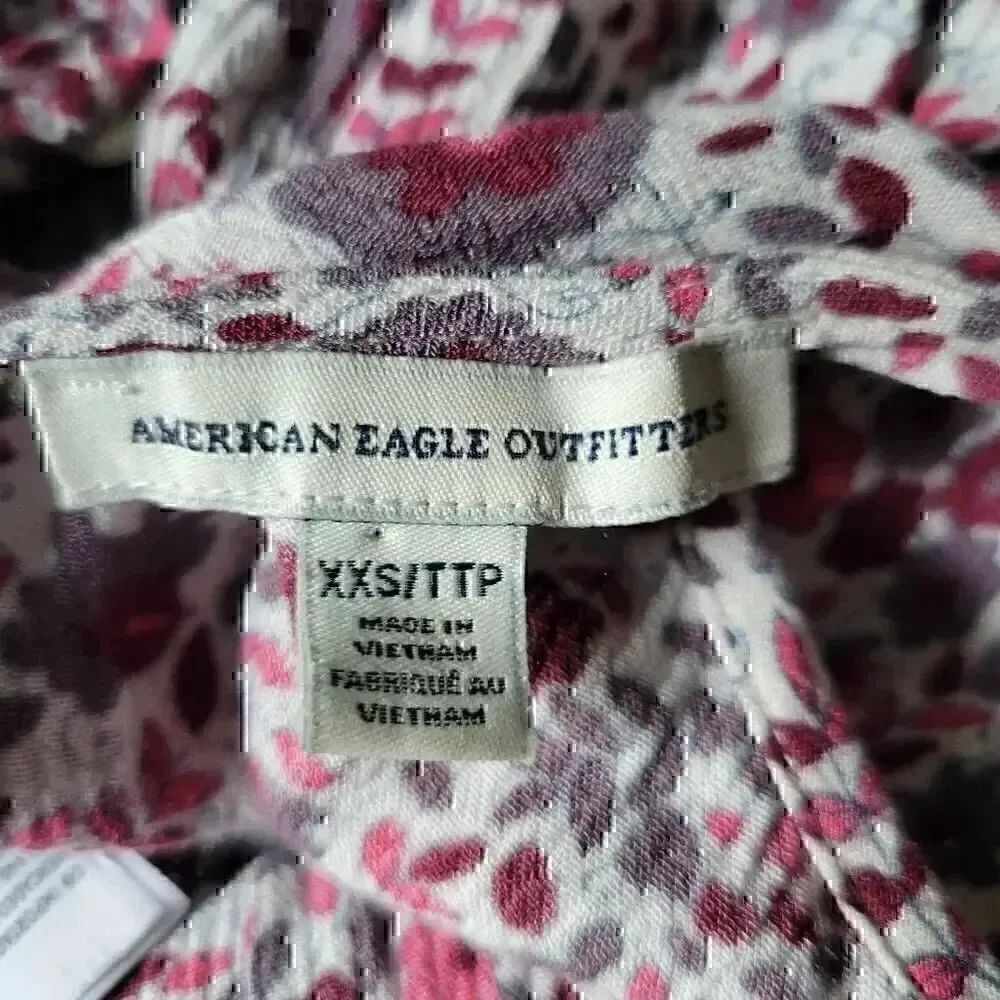 American Eagle Outfitters Short Ditsy Floral Cottagecore Casual Beach Sun Dress - Picture 10 of 13